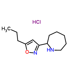 2-(5-Propyl-1,2-oxazol-3-yl)azepane hydrochloride (1:1)结构式