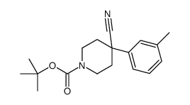 1-BOC-4-CYANO-4-(3-METHYLPHENYL)-PIPERIDINE structure