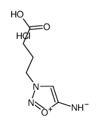 4-(5-amino-1-oxa-2-aza-3-azoniacyclopenta-2,4-dien-3-yl)butanoic acid chloride结构式