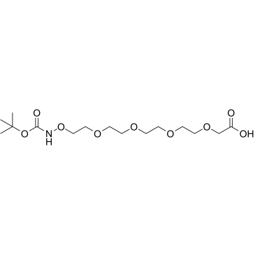 Boc-Aminooxy-PEG4-CH2CO2H结构式