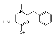 (2S)-2-amino-3-[methyl(2-phenylethyl)amino]propanoic acid结构式