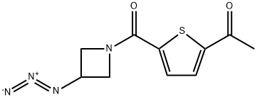 1-(5-(3-Azidoazetidine-1-carbonyl)thiophen-2-yl)ethan-1-one Structure