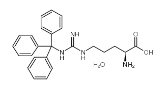 (S)-2-Amino-4-oxo-4-(tritylamino)butanoic acid hydrate Structure