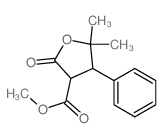 3-Furancarboxylic acid,tetrahydro-5,5-dimethyl-2-oxo-4-phenyl-, methyl ester structure