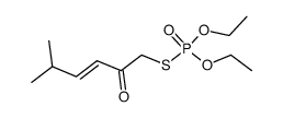 (E)-O,O-Diethyl S-(5-methyl-2-oxohex-3-enyl)thiophosphate Structure