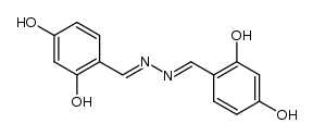 bis[2,4-dihydroxybenzaldehyde]hydrazone Structure