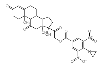 Cortisone,21-[4-(1-aziridinyl)-3,5-dinitrobenzoate] (8CI)结构式