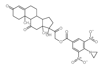 Cortisone,21-[4-(1-aziridinyl)-3,5-dinitrobenzoate] (8CI) structure