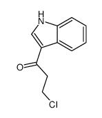 3-chloro-1-(1H-indol-3-yl)propan-1-one结构式