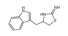 4-(1H-indol-3-ylmethyl)-4,5-dihydro-1,3-thiazol-2-amine Structure