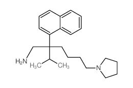 1-Pyrrolidinehexanamine,b-(1-methylethyl)-b-1-naphthalenyl-结构式