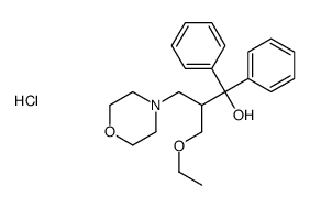 2-(ethoxymethyl)-3-morpholin-4-yl-1,1-diphenylpropan-1-ol,hydrochloride Structure