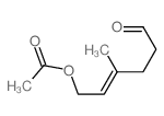 4-Hexenal,6-(acetyloxy)-4-methyl- structure