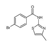 4-Bromo-N-(4-methyl-1,3-thiazol-2-yl)benzamide结构式