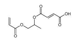 [1-methyl-2-[(1-oxoallyl)oxy]ethyl] hydrogen maleate结构式