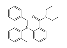 2-(benzyl(o-tolyl)amino)-N,N-diethylbenzamide Structure