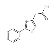(2-吡啶-2-噻唑-4-基)-乙酸结构式