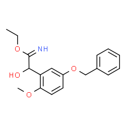 Benzeneethanimidic acid,-alpha--hydroxy-2-methoxy-5-(phenylmethoxy)-,ethyl ester (9CI) picture