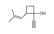 Cyclobutanol, 1-ethynyl-2-(2-methyl-1-propenyl)- (9CI)结构式