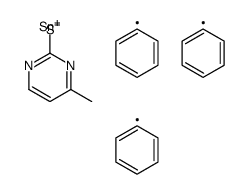 (4-methylpyrimidin-2-yl)sulfanyl-triphenylstannane结构式