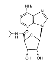 5'-N-isopropylcarboxamidoadenosine结构式