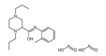 N-(2-methylphenyl)-1,4-dipropylpiperazine-2-carboxamide,nitrous acid Structure