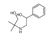 2-(2-羟基-2-苯基乙基氨基)-2-甲基丙烷-1-醇结构式