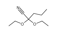 2,2-diethoxy-pentanenitrile Structure