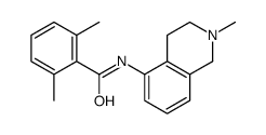 2,6-Dimethyl-N-(1,2,3,4-tetrahydro-2-methylisoquinolin-5-yl)benzamide结构式