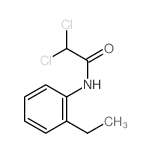 2,2-dichloro-N-(2-ethylphenyl)acetamide结构式