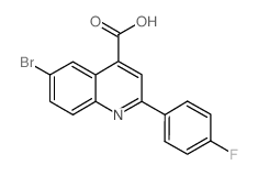 6-BROMO-2-(4-FLUOROPHENYL)QUINOLINE-4-CARBOXYLICACID structure