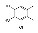 3-chloro-4,5-dimethylpyrocatechol结构式