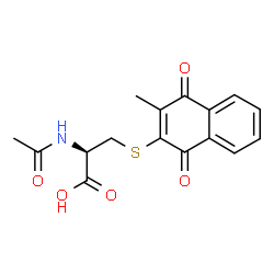 2-methyl-3-(N-acetylcystein-S-yl)-1,4-naphthoquinone Structure