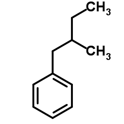 (2-Methylbutyl)benzene Structure