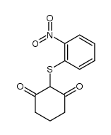 2-(2-nitro-phenylsulfanyl)-cyclohexane-1,3-dione结构式