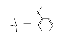 trimethyl(2-(2-(methylthio)phenyl)ethynyl)silane Structure