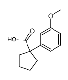 1-(3-甲氧基苯基)环戊烷羧酸结构式