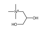 2,3-dihydroxypropyl(trimethyl)azanium Structure