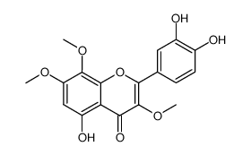 5,3',4'-trihydroxy-3,7,8-trimethoxyflavone结构式