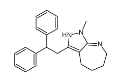 3-(2,2-diphenylethyl)-1-methyl-4,5,6,7-tetrahydro-2H-pyrazolo[3,4-b]azepine Structure