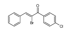 2-bromo-1-(4-chlorophenyl)-3-phenylprop-2-en-1-one Structure