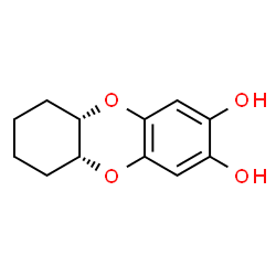 Dibenzo[b,e][1,4]dioxin-2,3-diol, 5a,6,7,8,9,9a-hexahydro-, (5aR,9aS)-rel- (9CI) structure