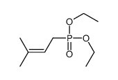 1-diethoxyphosphoryl-3-methylbut-2-ene结构式