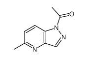 1-acetyl-5-methyl-1H-pyrazolo[4,3-b]pyridine结构式