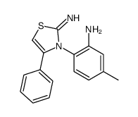 2-(2-imino-4-phenyl-1,3-thiazol-3-yl)-5-methylaniline结构式