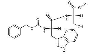 Nα-Benzyloxycarbonyl-L-tryptophyl-L-serine methyl ester结构式