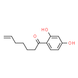 6-Hepten-1-one, 1-(2,4-dihydroxyphenyl)- (9CI)结构式