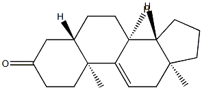 5α-Androst-9(11)-en-3-one structure