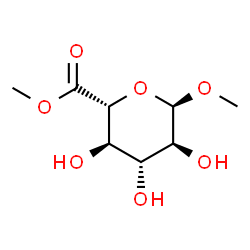 alpha-L-Glucopyranosiduronic acid, methyl, methyl ester (9CI)结构式
