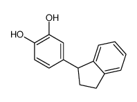 4-(2,3-dihydro-1H-inden-1-yl)benzene-1,2-diol结构式